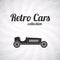 Retro sport racing car, vintage collection