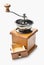 Retro Stainless Manual Coffee Bean Grinder Wooden Nut Mill Hand