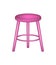 Retro stool in pink design