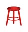 Retro stool in red design