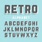 Retro style alphabet