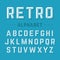 Retro style alphabet