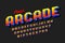 Retro style arcade games font