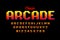 Retro style arcade games font