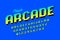 Retro style arcade games font