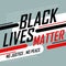 Retro style Black lives matter banner