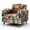 Retro-style Bookcase Armchair: A Thought-provoking Cabincore Masterpiece