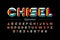 Retro style Chisel font