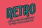 Retro style font