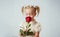 Retro style. happy birthday. wedding. valentines day. romantic date. little girl in vintage dress. Beauty. small kid
