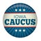 Retro Style Iowa Caucus Campaign Election Pin Button