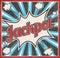 Retro style Jackpot signboard Background. Boom comic book explosion