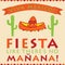 Retro style Mexican Fiesta card