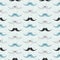 Retro style mustache pattern