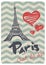 Retro Style Paris love vector print