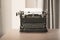 Retro style typewriter in studio