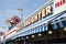 Retro style vintage Fast food logos at Coney Island Food Court, Brooklyn