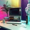 Retro style Workspace.