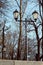 Retro styled decorative lanterns park