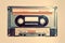 Retro Styled Image of an Old Compact Cassette. created with Generative AI