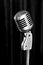 Retro styled microphone b&w