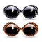 Retro sunglasses with animal zebra print and leopard