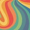 Retro swirls colorful 60s style vintage background design
