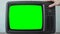 Retro Television with Green Screen, Switching Channels