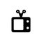 Retro television icon. Show and entertainment symbol