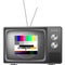 Retro television with test image