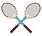 Retro tennis racket