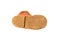 Retro toddler shoe sole upward, isolated