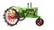 Retro tractor. Farming and agriculture. Reliable car. Illustration. Old tractor from latin america. White isolated background.