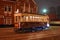 Retro tramway drives in Moscow city center