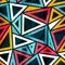 Retro triangle seamless pattern