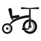 Retro tricycle icon, simple style