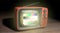 Retro TV with test image