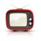 Retro TV. Vector Vintage Realistic Television