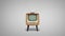 Retro TV, Wooden Style Vintage television receiver with Green Screen. You can replace green screen with the footage or picture. 3d