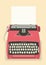 Retro typewriter background