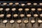 Retro typewriter keyboard