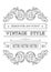 Retro typographic design elements. Template for design invitations, posters and other design.