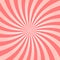 Retro Vector Pink Sunburst Background.