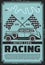 Retro vehicles, cars motor racing