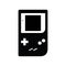 Retro video game console Silhouette Gameboy black icon