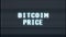 Retro videogame BITCOIN PRICE text computer old tv glitch interference noise screen animation seamless loop New quality