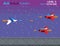 Retro videogame  screen arcade background card