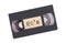 Retro videotape isolated on white