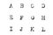 Retro vintage alphabet, Set 1