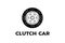 Retro Vintage Clutch Car for Part Custom Garage Workshop Logo